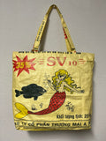 Recycled Feedsack & Cement Tote Bags
