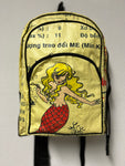 Recycled Feedsack Mermaid Backpack