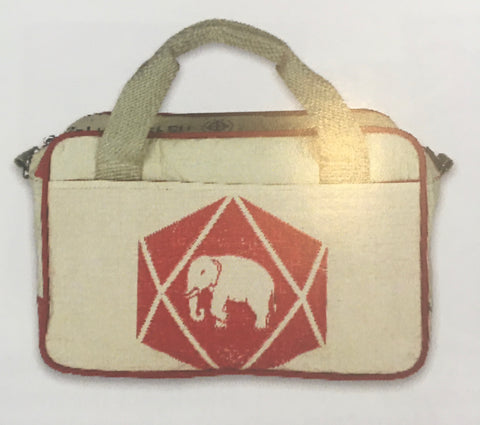 Recycled Cement Bowling Bag - Diamond Elephant